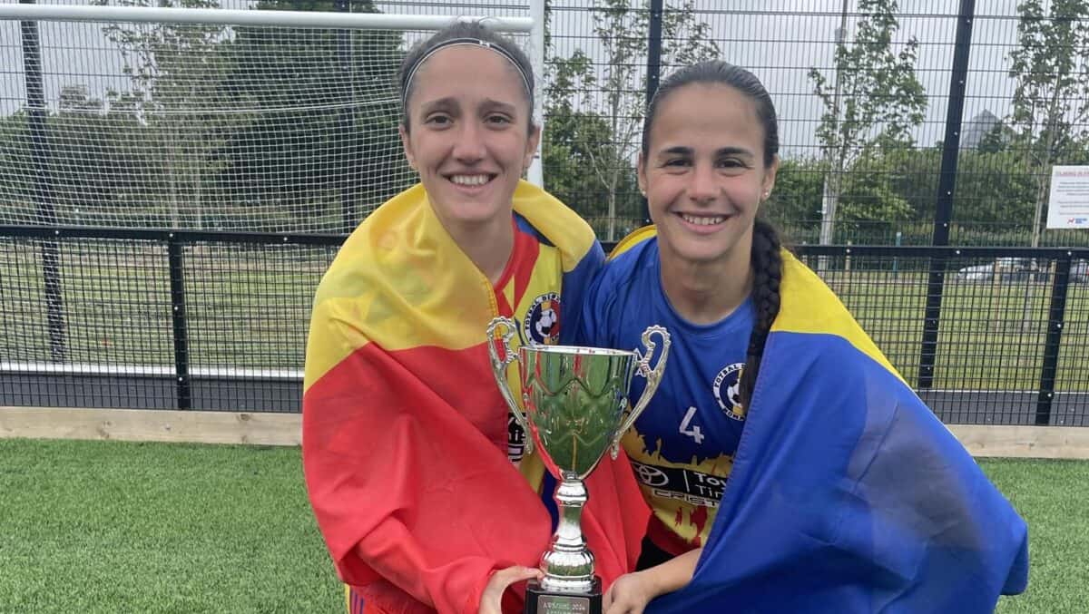 două sibience, campioane europene cu naționala de fotbal de stradă