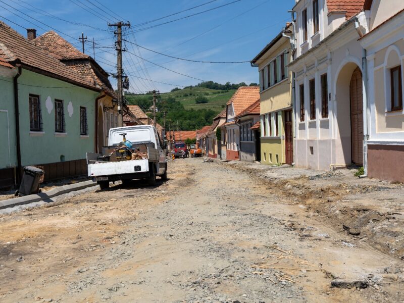 lucrări de reabilitare pe străzile gheorghe doja și petru rareș din municipiul mediaș