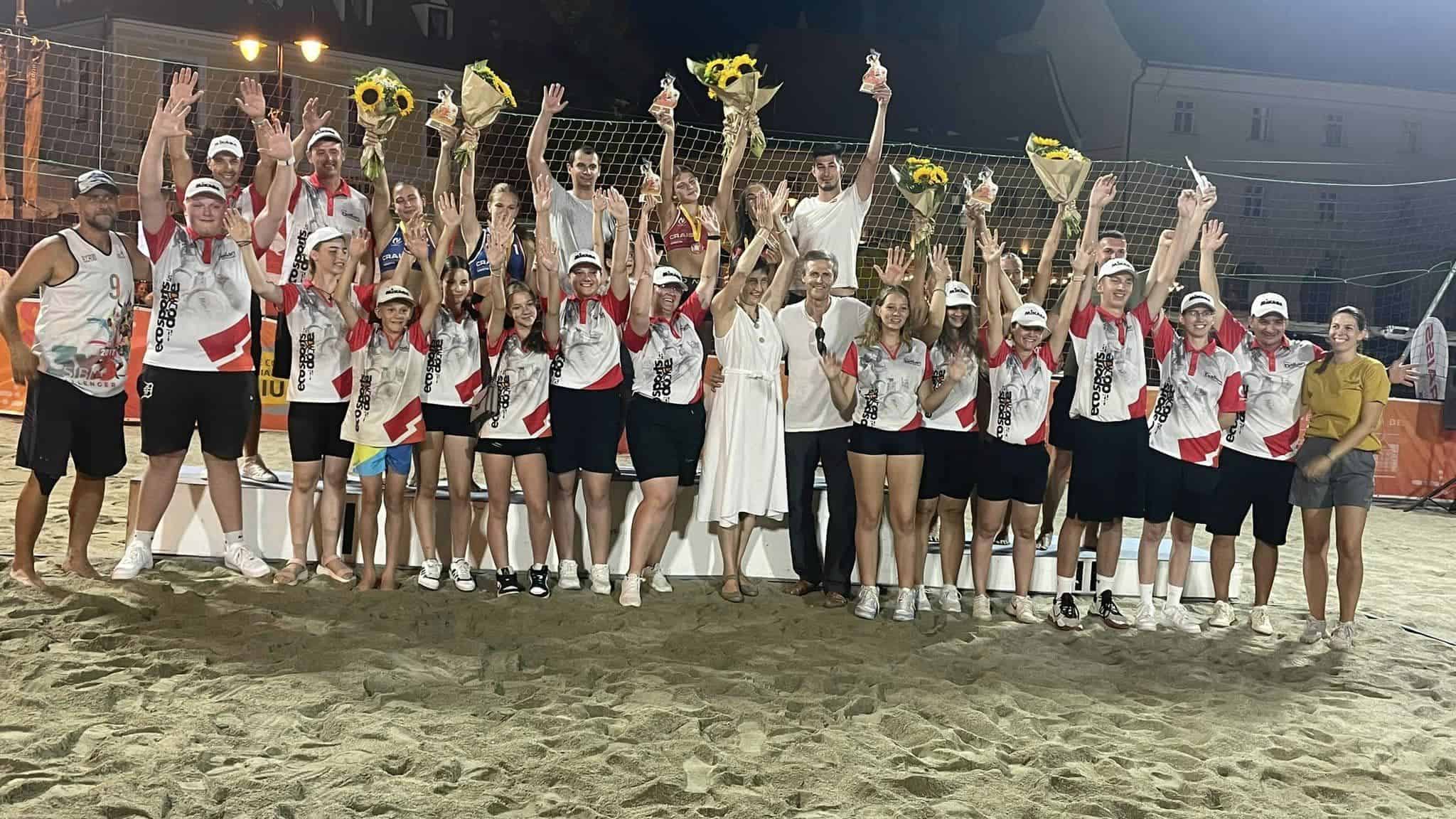 Champions Sibiu a triumfat la etapa de Campionat Național U 16 la volei pe plajă