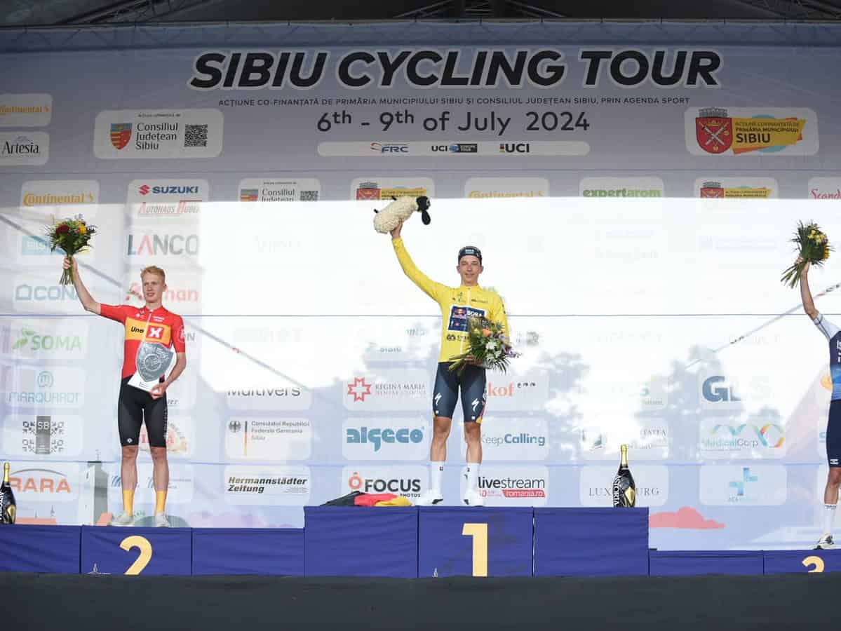 florian lipowitz câștigă pentru red bull - bora - hansgrohe tricoul galben în turul ciclist al sibiului