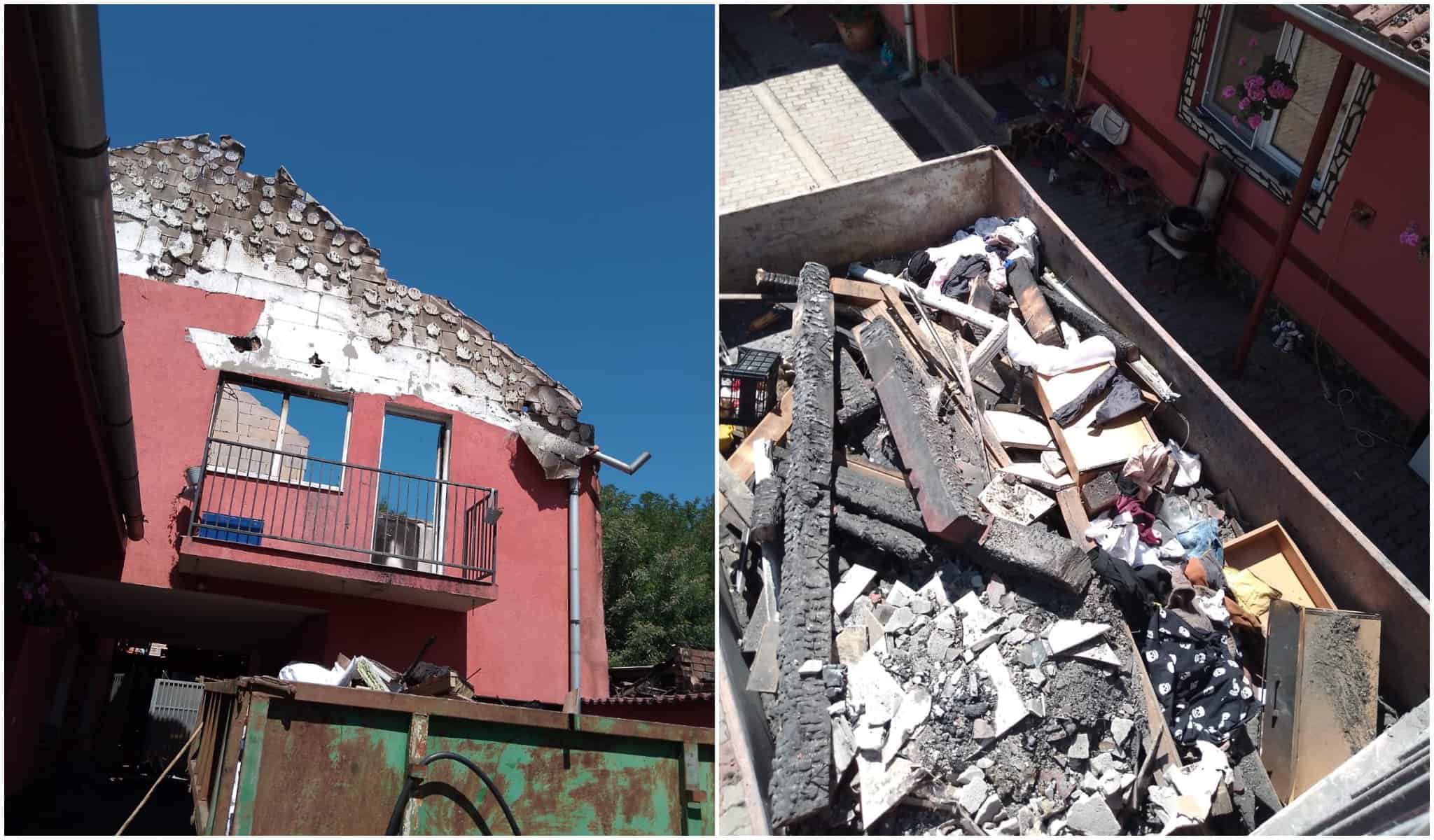familia care și-a pierdut casa în incendiu la cașolț trece prin clipe de coșmar. „nu am putut salva nimic, e o ruină” (video foto)