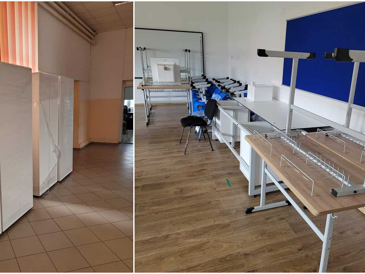 Treisprezece școli din județul Sibiu au primit mobilier nou grație finanțării prin PNRR (foto)