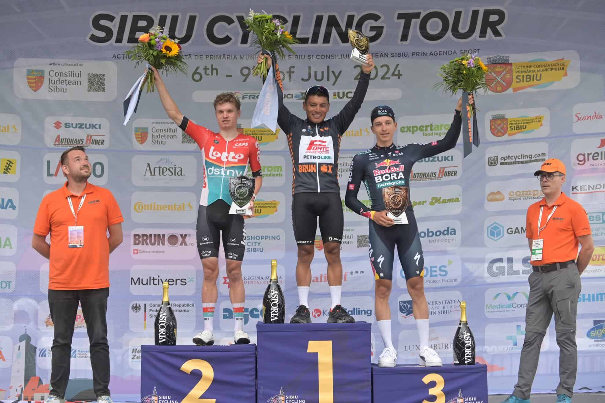 jonathan caicedo câștigă etapa a 3-a a turului ciclist al sibiului, iar florian lipowitz devine noul lider al clasamentului general (foto)