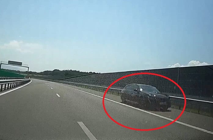 șofer surprins pe contrasens pe autostradă, la boița (video)