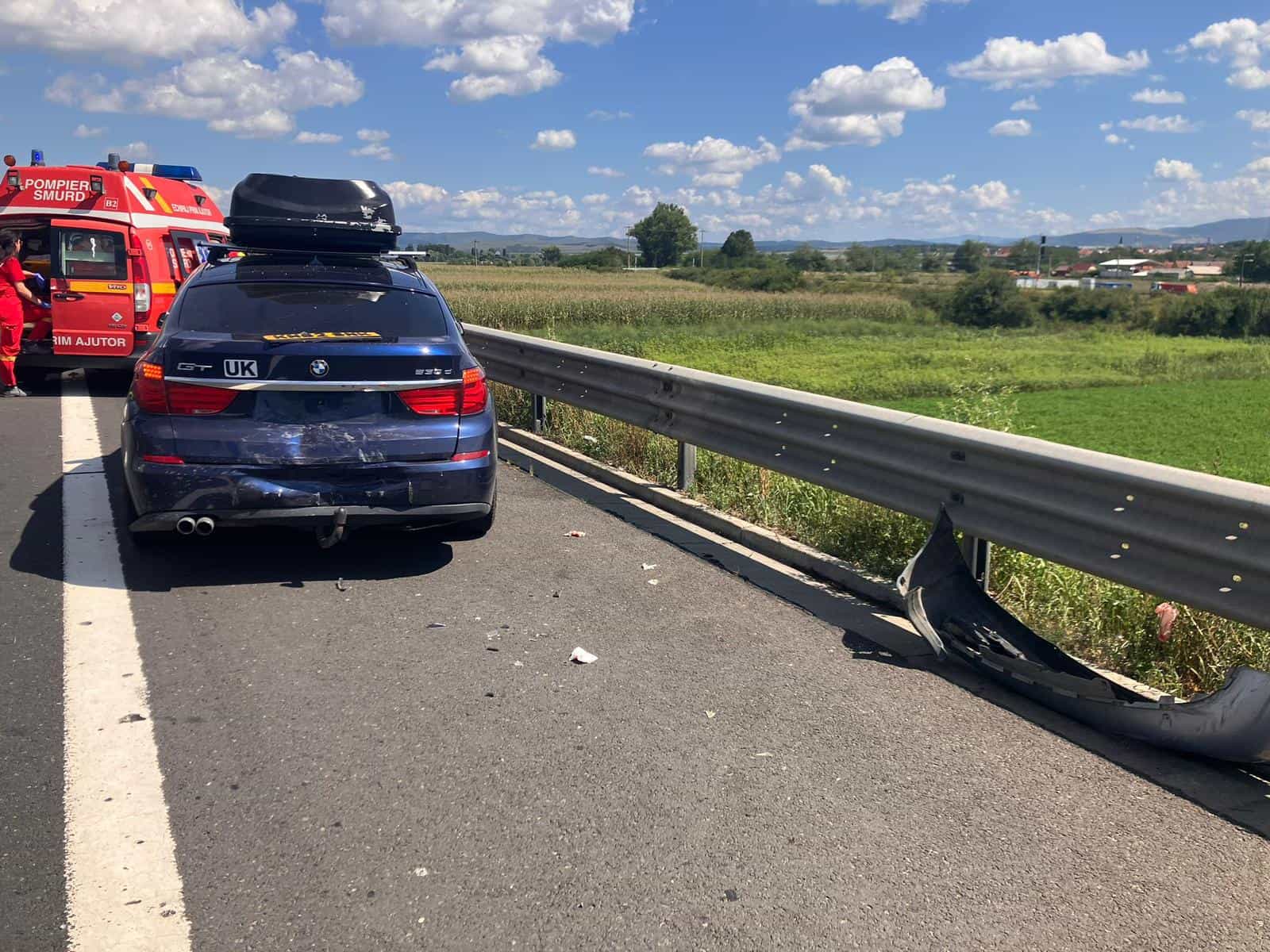 update accident cu 17 persoane rănite pe a1 în zona miercurea sibiului: 5 persoane au fost duse la spital (foto)