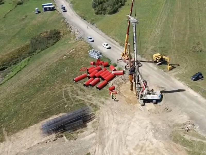 au început lucrările la viaductul boița de pe lotul 2 al autostrăzii sibiu-pitești (video)