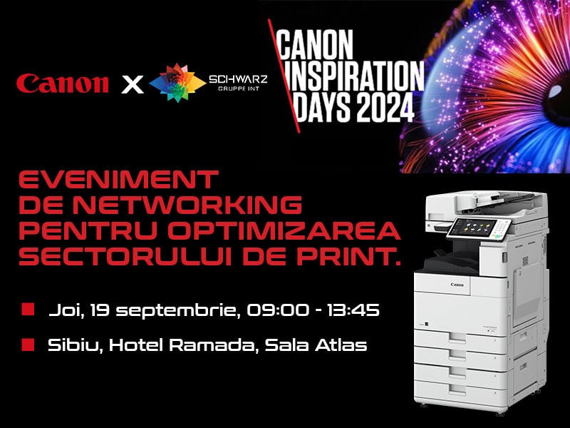 Canon Inspiration Days – Eveniment esențial pentru companiile din industria de print, organizat la Sibiu