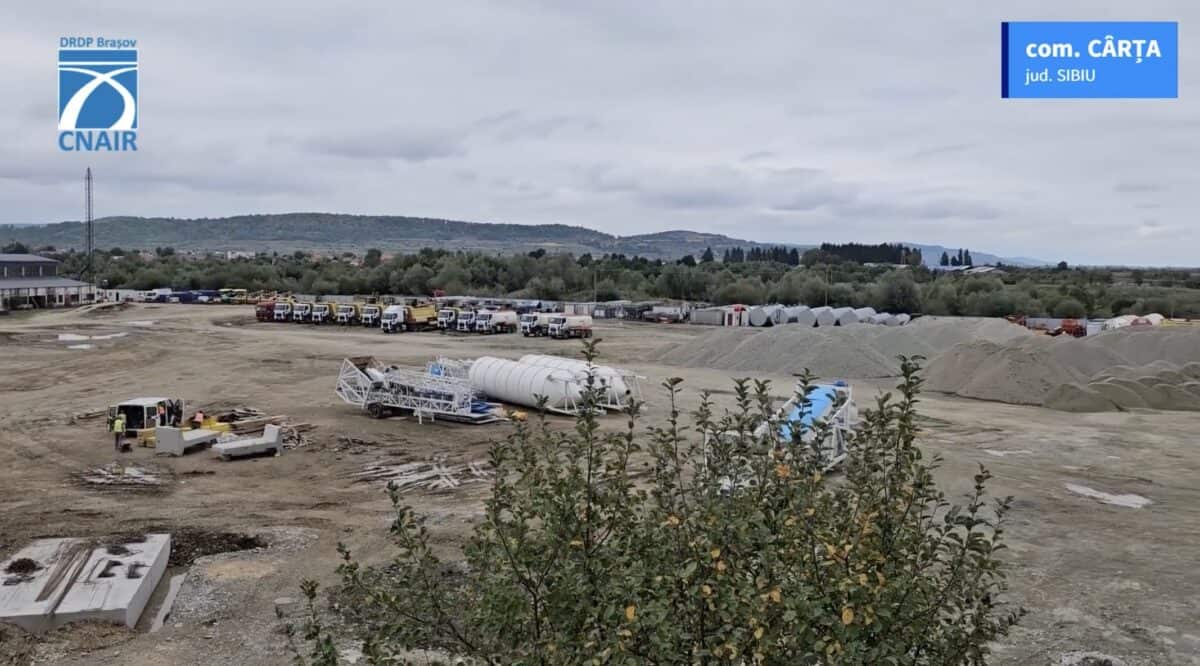 Primele utilaje au început lucrările pe autostrada A13 între Boița și Făgăraș (video)