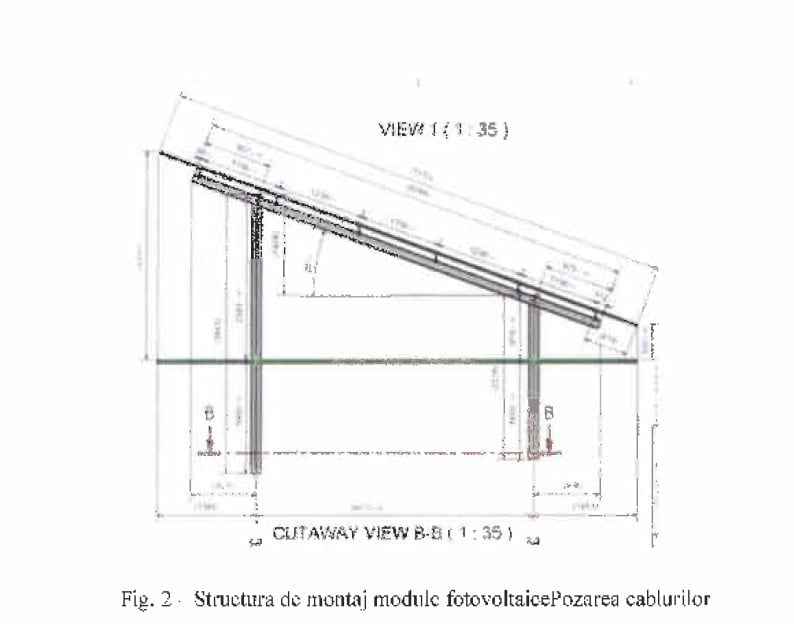 Centrală fotovoltaică construită la 10 kilometri de Sibiu. Se întinde pe 50 de hectare și are aproape 77.000 de panouri