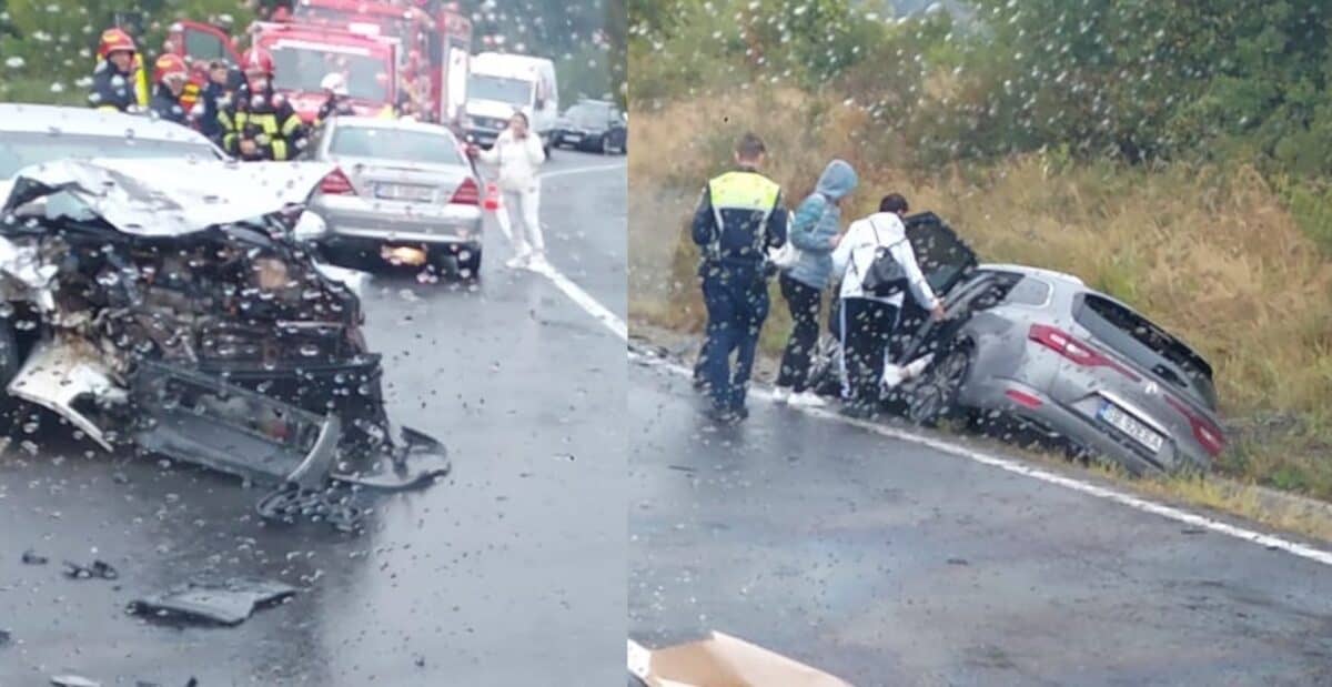 Accident grav pe DN1 în județul Brașov. Două mașini cu numere de Sibiu, implicate (foto)