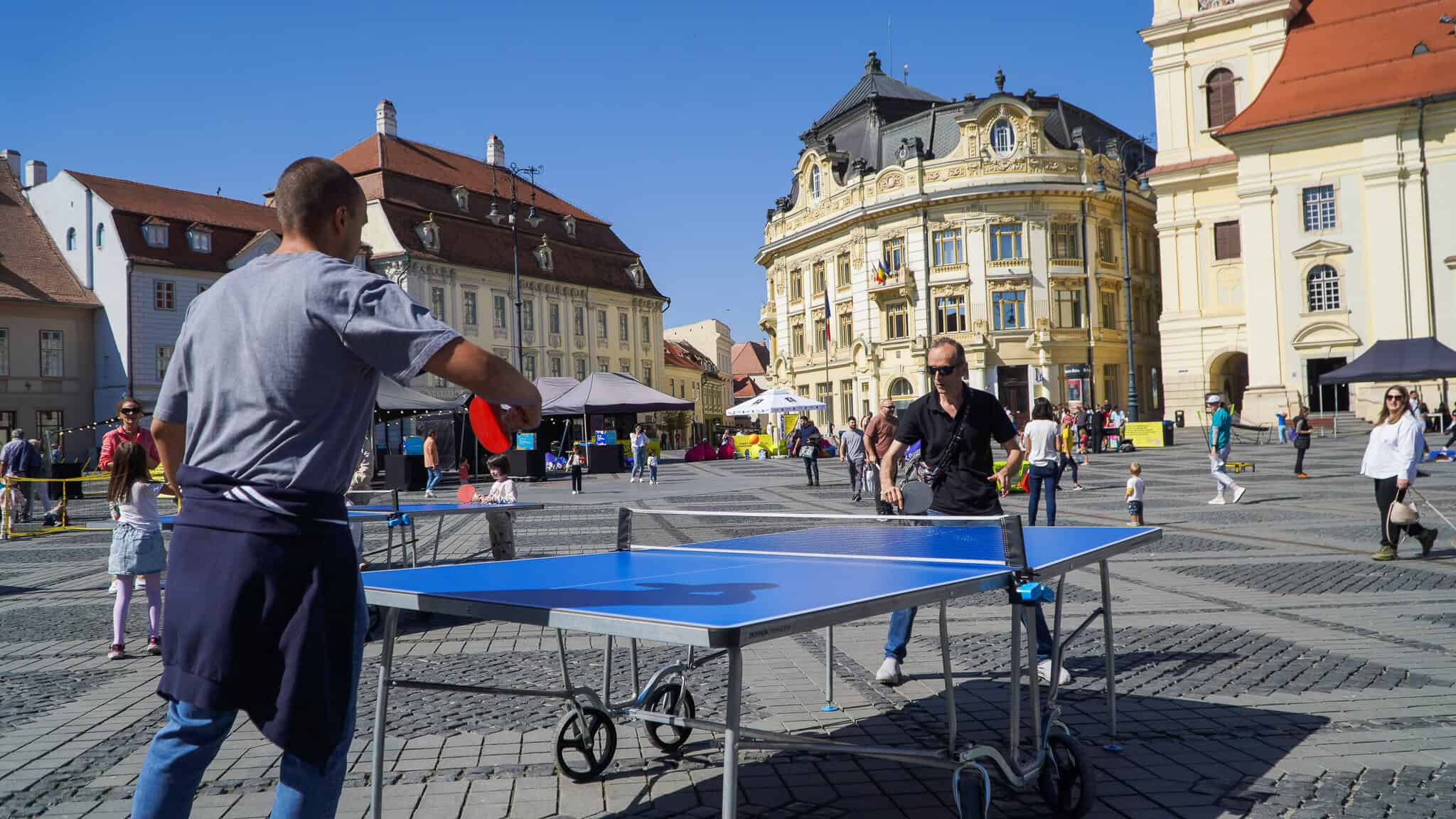 Săptămâna Mobilității Europene la Sibiu. Dans, mișcare și multă distracție în Piața Mare (foto video)