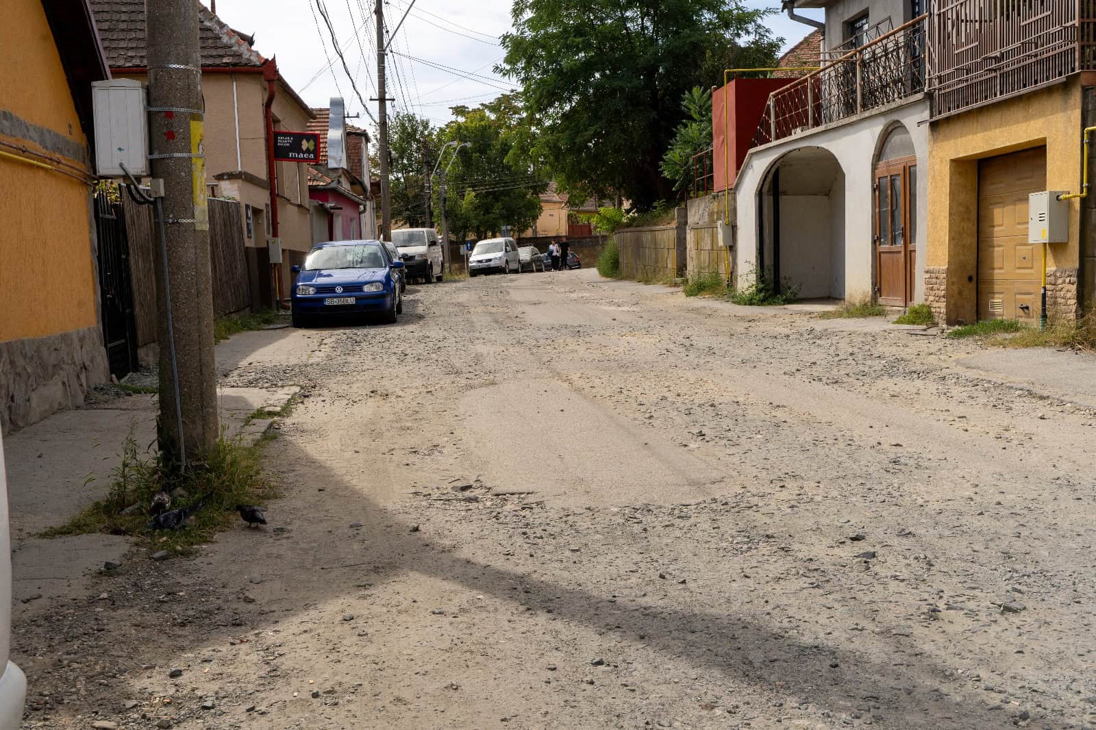 Încep lucrările de reabilitate pe strada Târnavei din muncipiul Mediaș (foto, video)