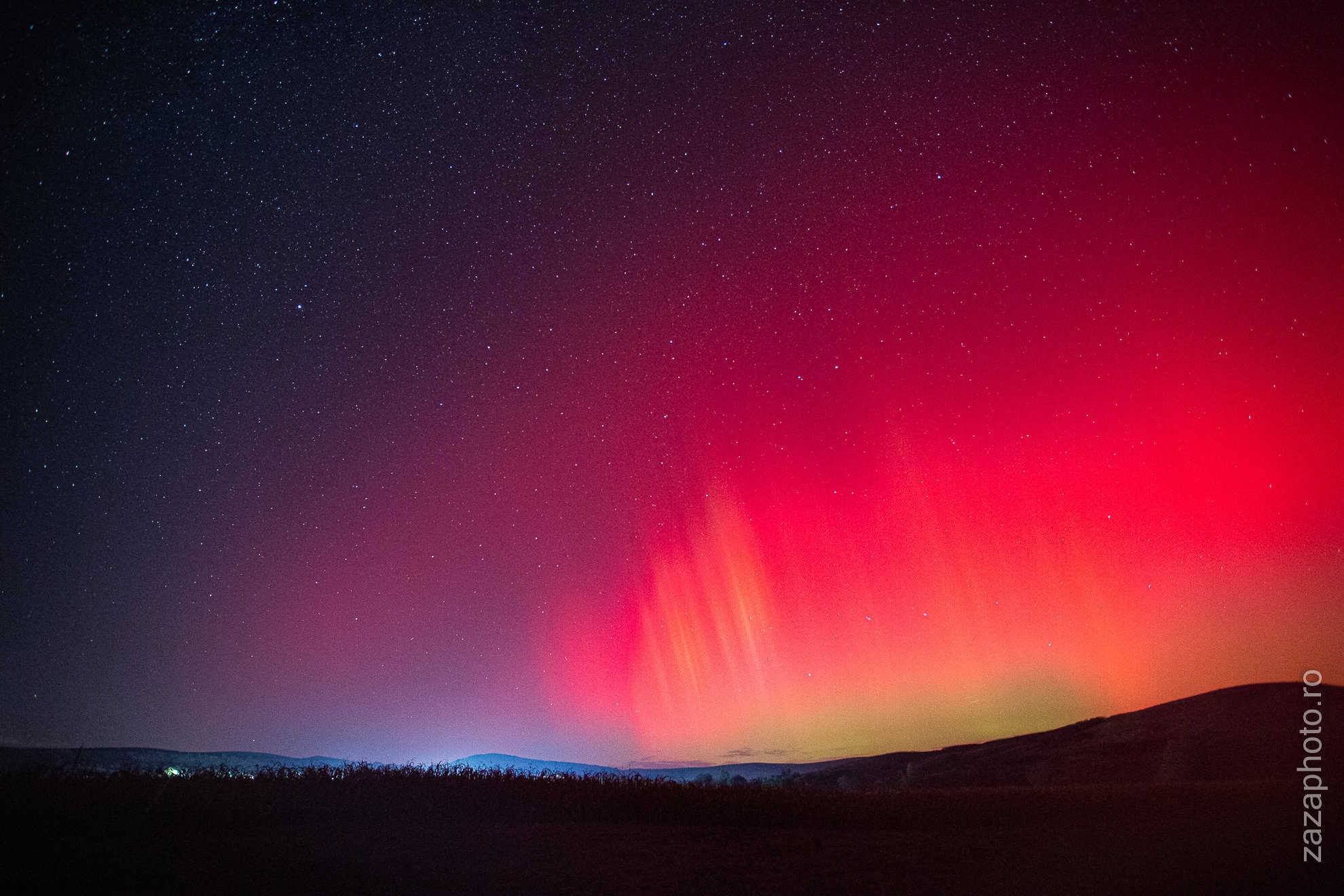 imagini superbe cu aurora boreală la sibiu. spectacol unic pe cerul orașului (foto)