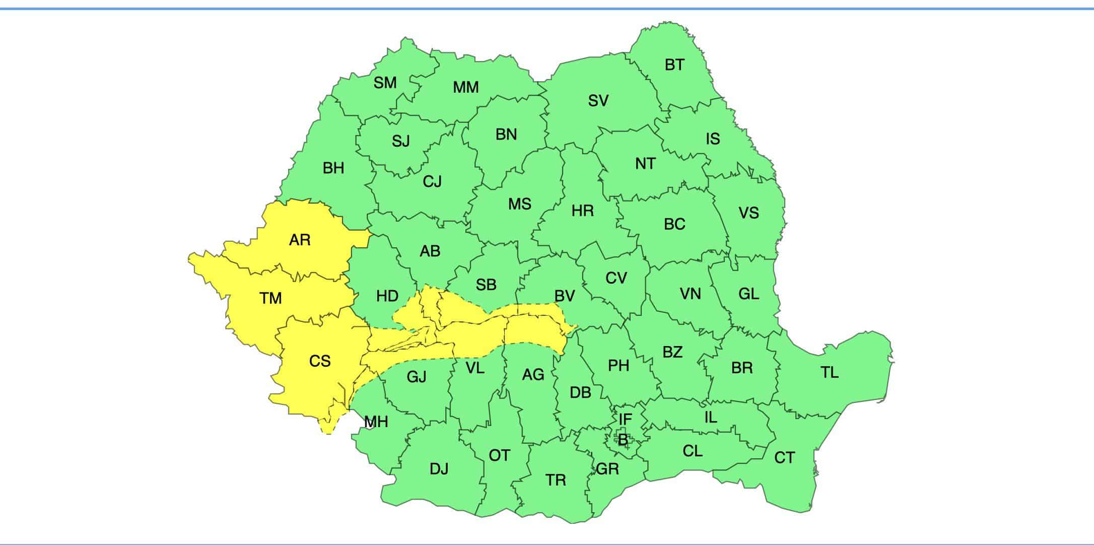 Revin ploile în unele zone ale județului Sibiu