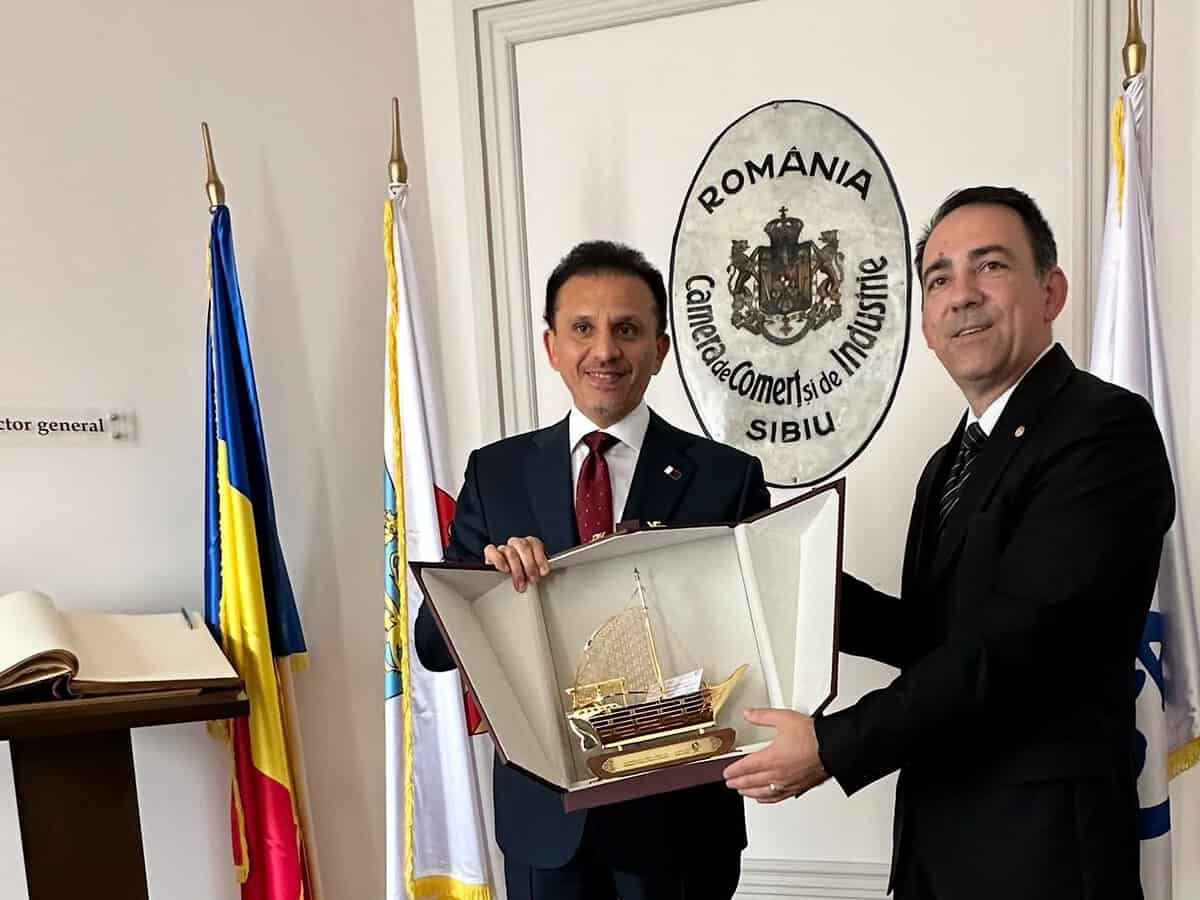 Ambasadorul Qatarului în vizită la Sibiu pentru discuții despre investiții în agricultură (foto)