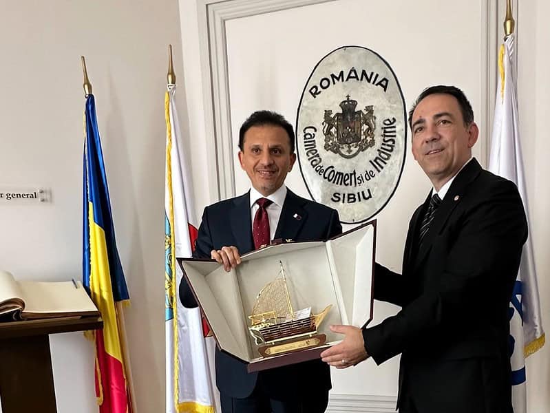 Ambasadorul Qatarului în vizită la Sibiu pentru discuții despre investiții în agricultură (foto)