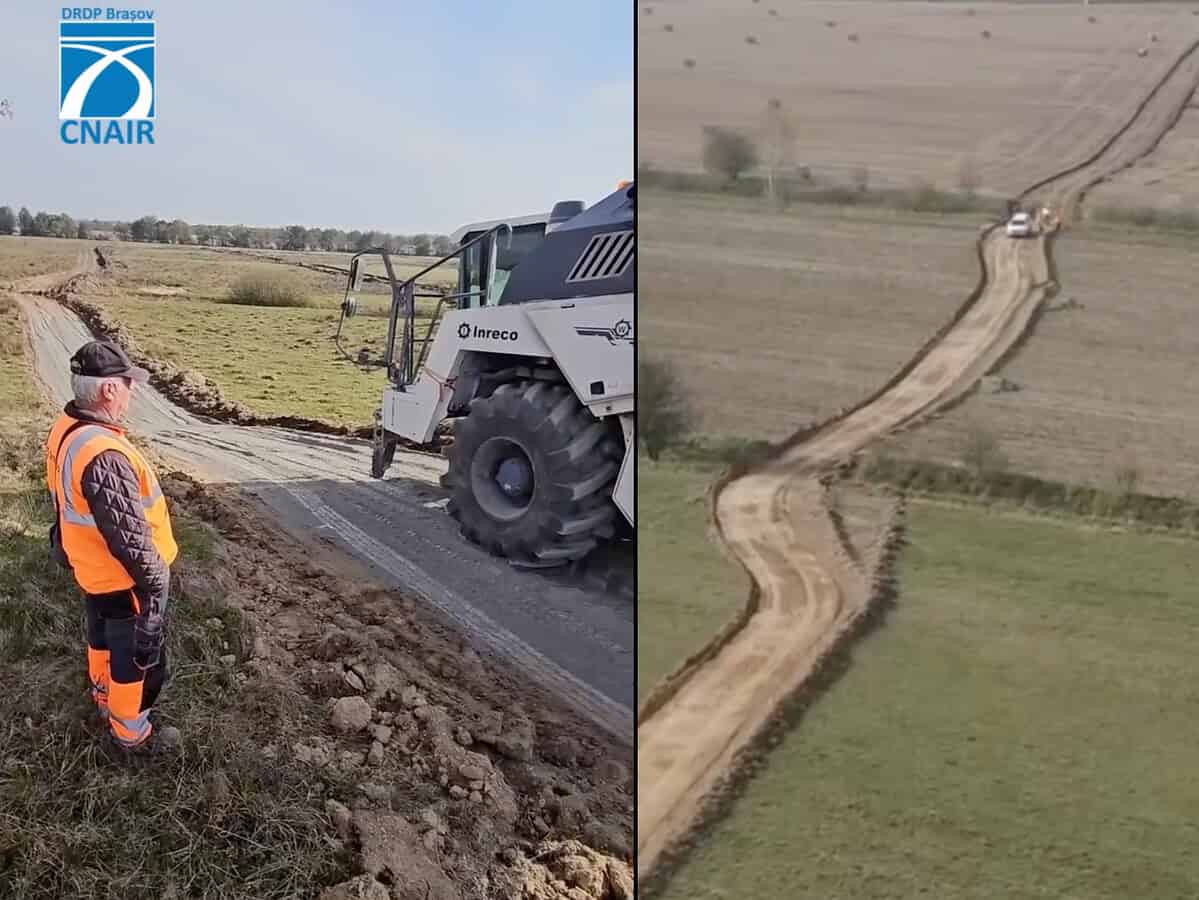 primele utilaje au început să lucreze pe șantierul autostrăzii a13 sibiu – făgăraș (video)