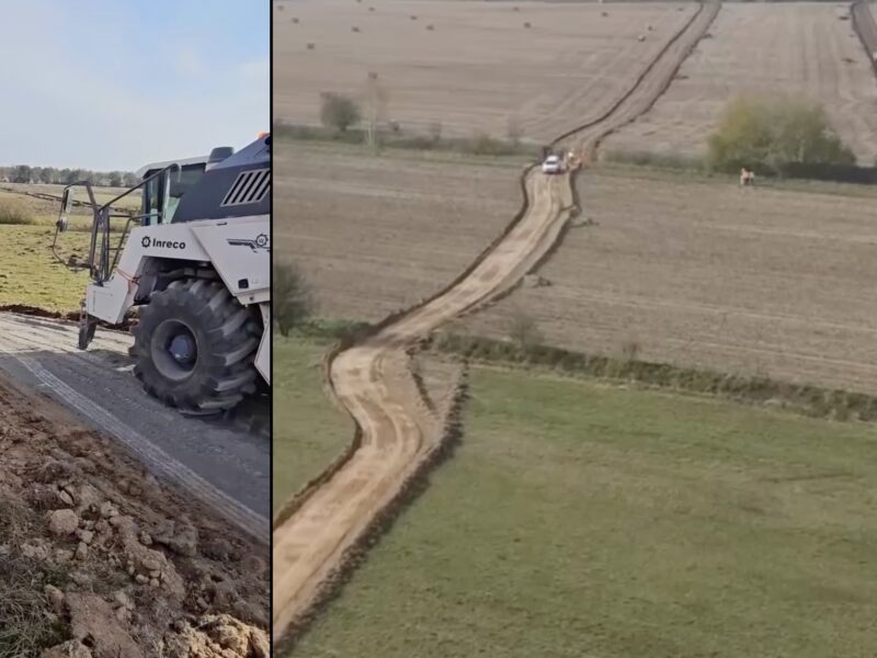 primele utilaje au început să lucreze pe șantierul autostrăzii a13 sibiu - făgăraș (video)