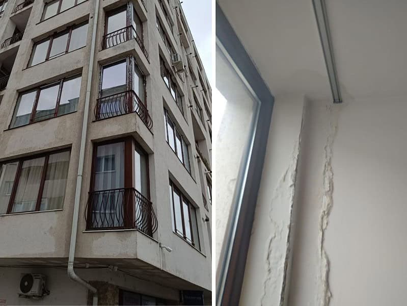 infiltrații cu apă în mai multe apartamente dintr-un bloc de la șelimbăr. dezvoltatorul afirmă că de vină sunt locatarii (foto)