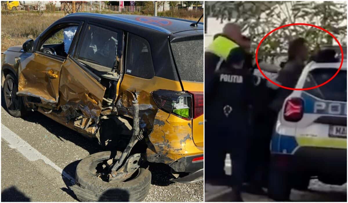 elvețianul care a distrus 5 mașini și a rănit 3 persoane la intrarea în sibiu, reținut de poliție