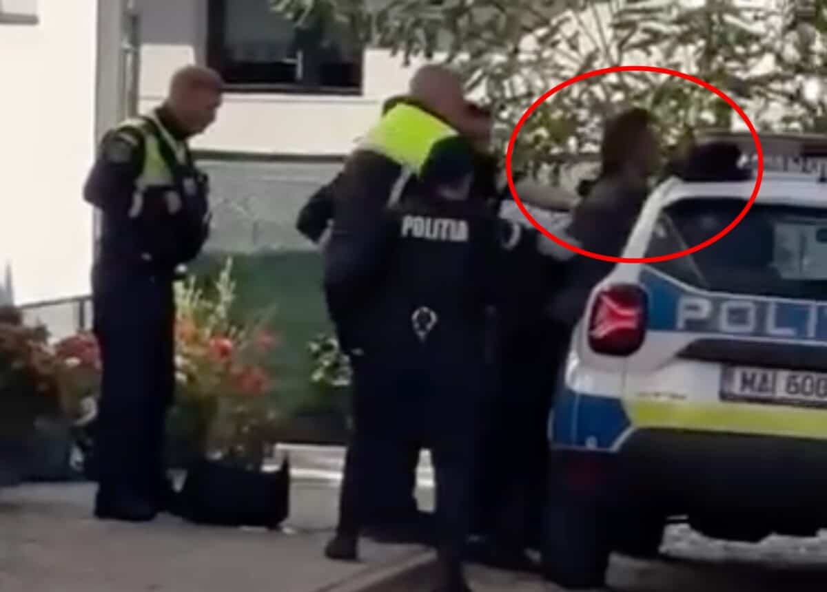 momentul în care șoferul elvețian, care a provocat două accidente la sibiu, a fost încolțit și încătușat de polițiști (video)