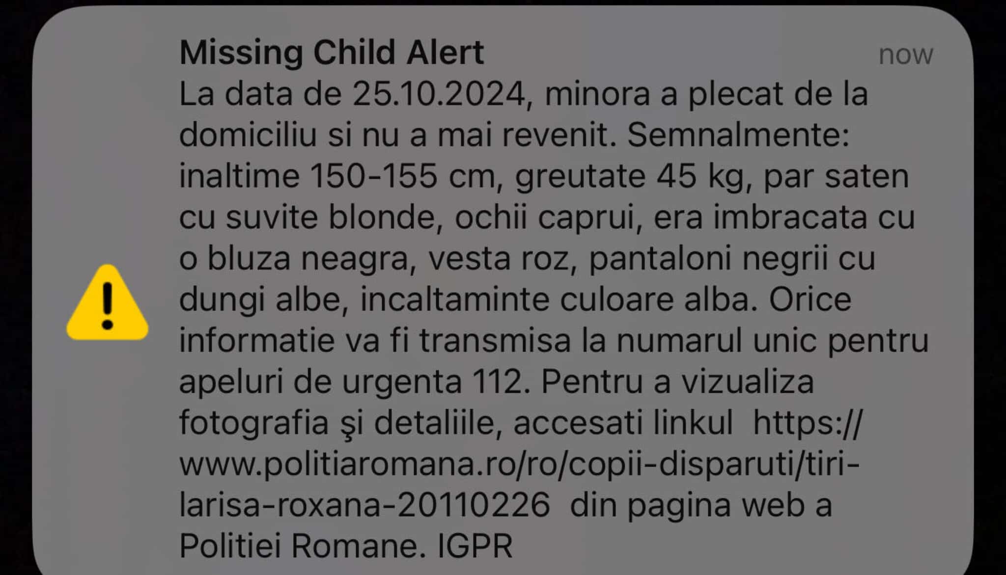 fetița din județul hunedoara, dată dispărută, a fost găsită (update)