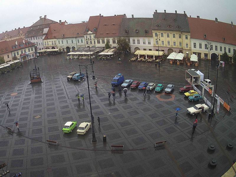 Retro Parada Toamnei din Sibiu, afectată cumplit de ploaie