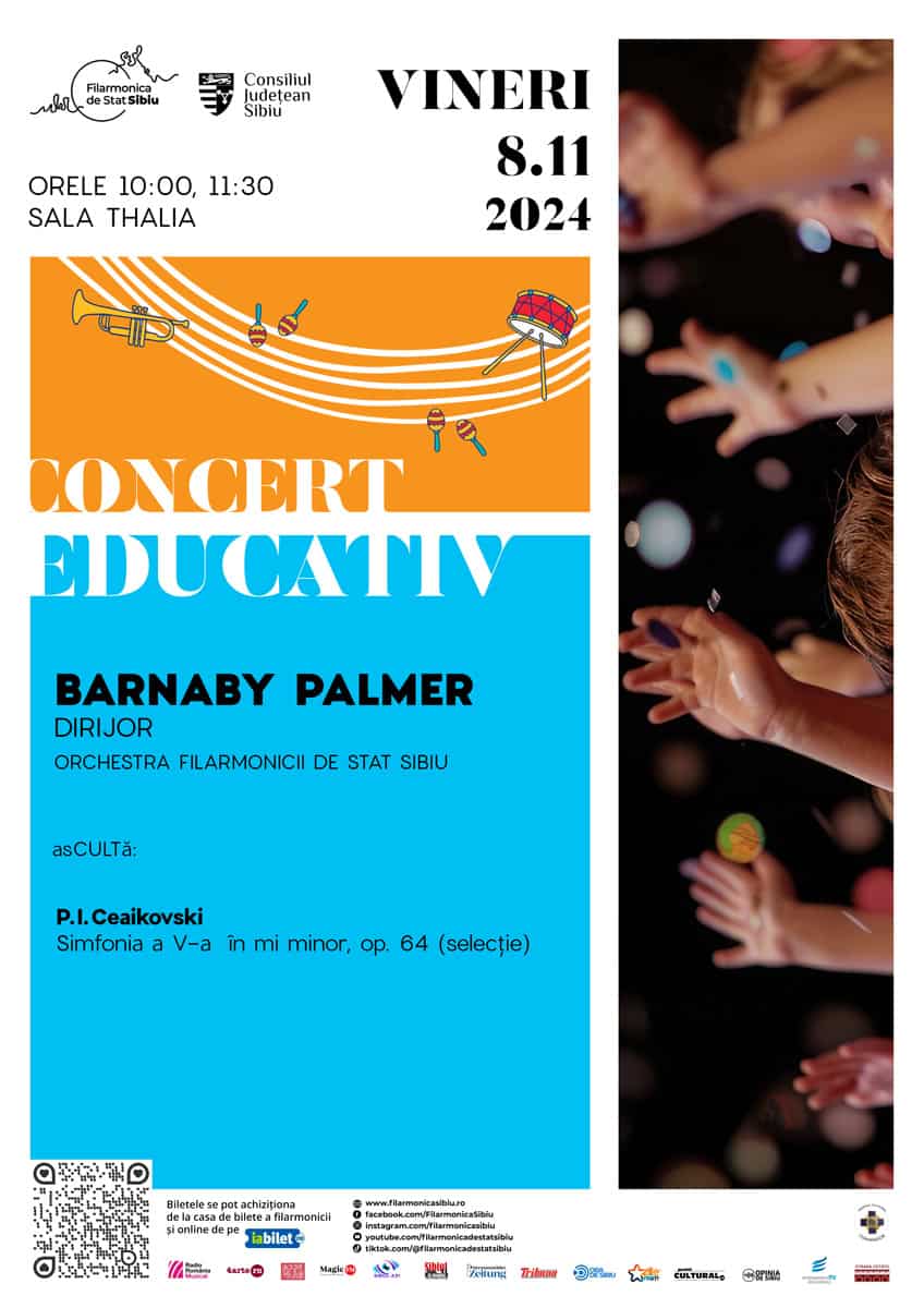 Magia Ceaikovski la Sibiu. Nu rata concertul simfonic de la Sala Thaila
