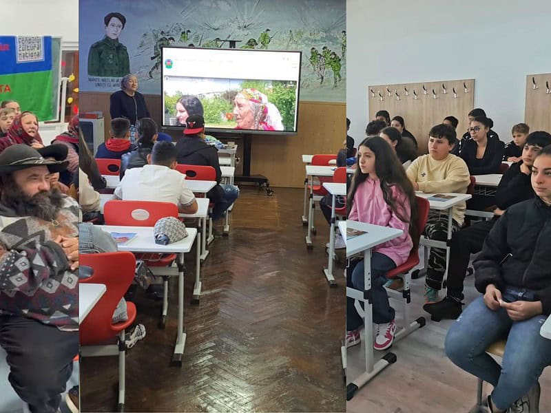 istoria holocaustului romilor, expusă la ore elevilor de la colegiul gheorghe lazăr, de luminița cioabă (foto, video)