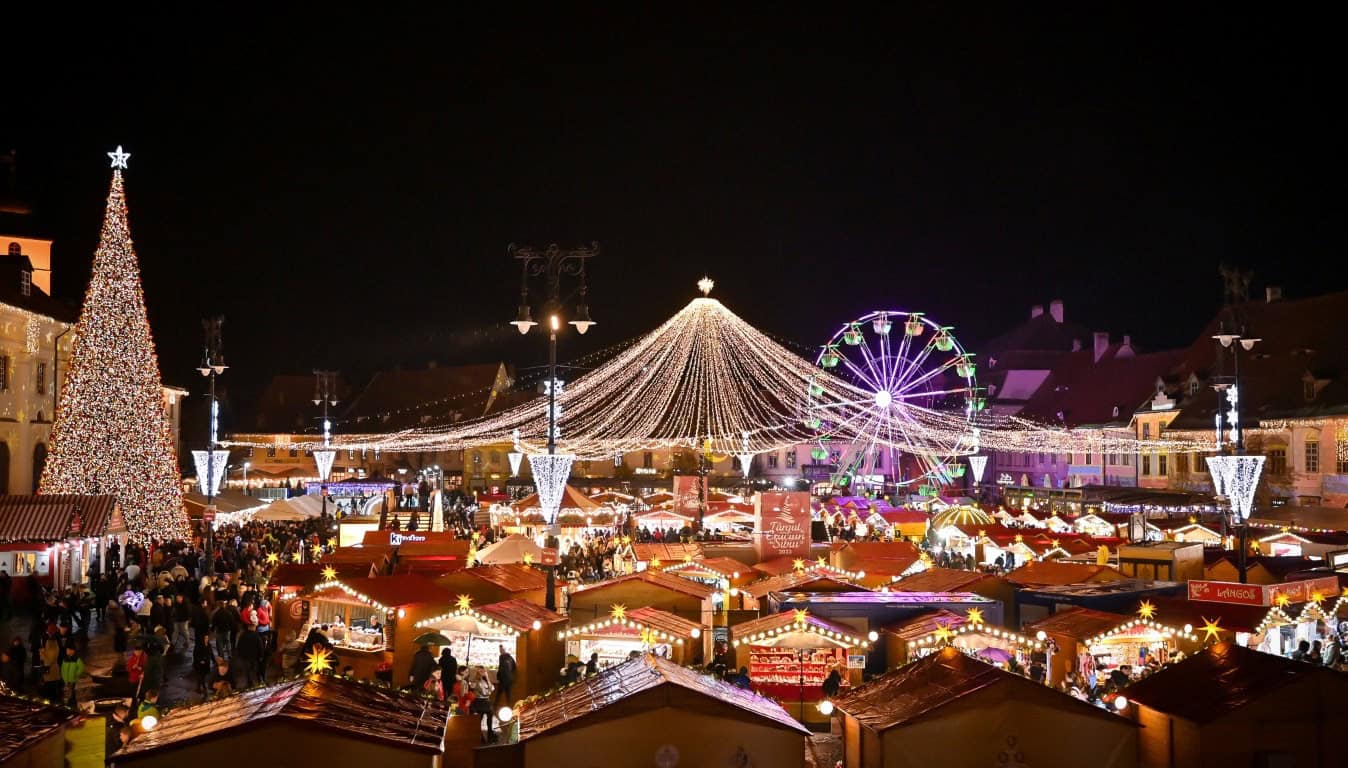 sibiul intră în spiritul sărbătorilor. liftul fermecat și santa land, principalele atracții de la târgul de crăciun începând de vineri