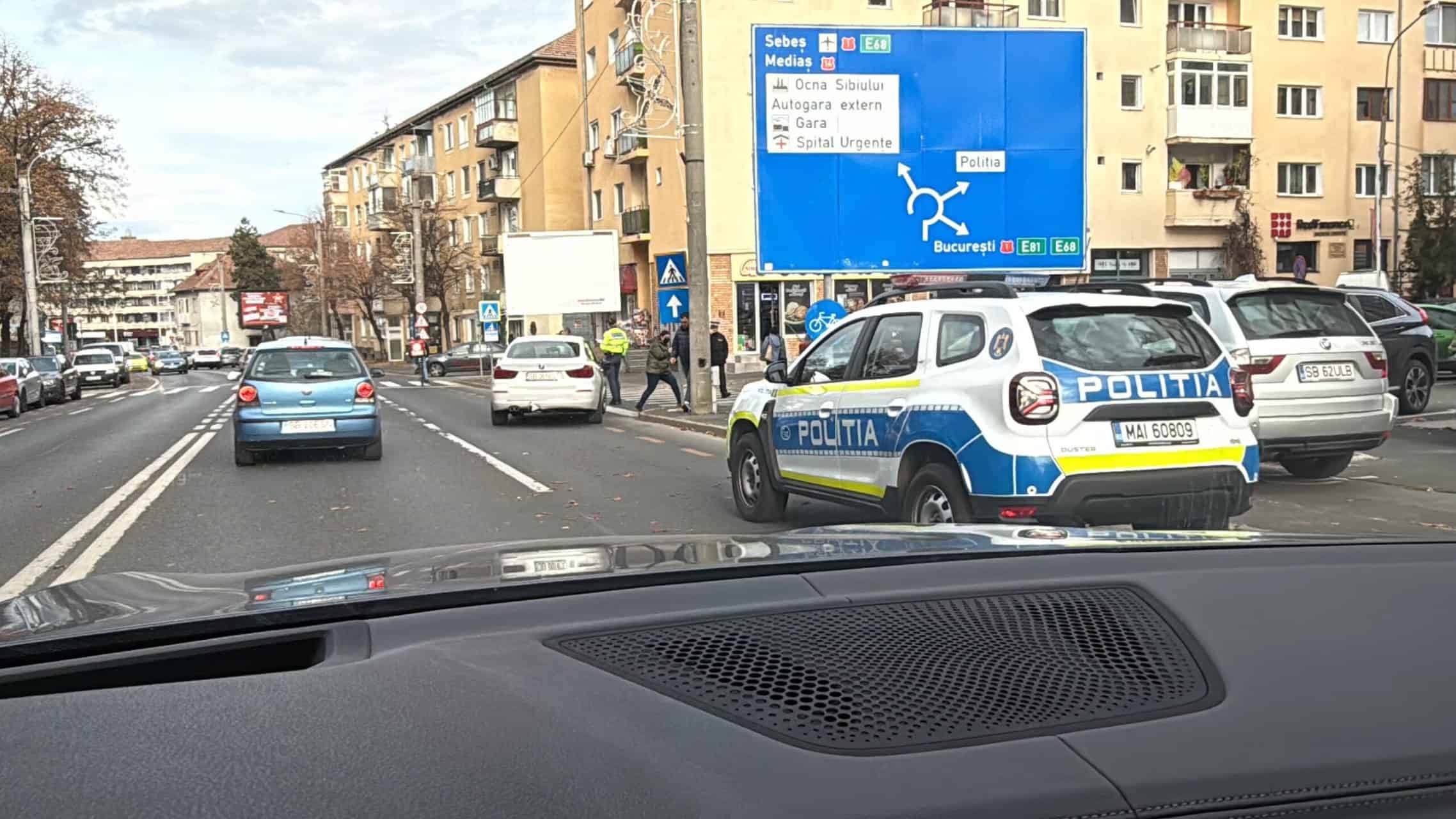 accident pe calea dumbrăvii. biciclist lovit de o șoferiță neatentă (video foto)