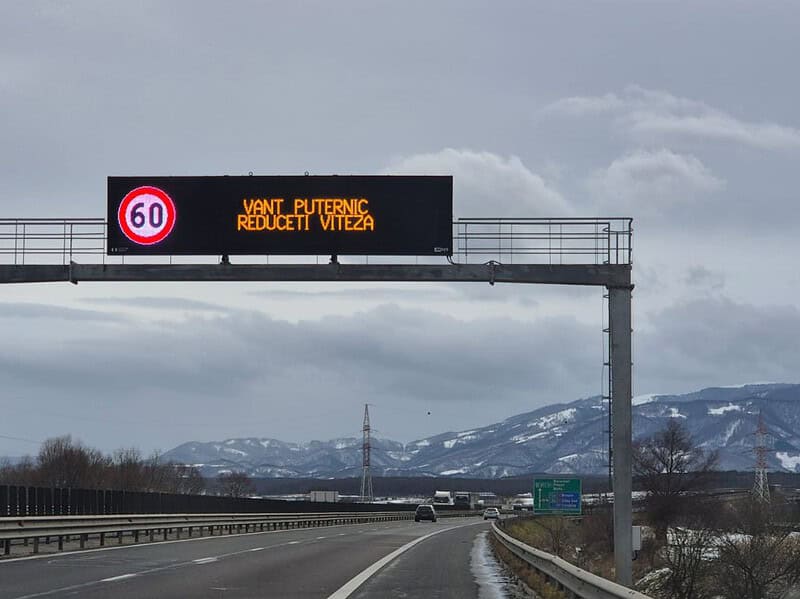 S-a redeschis autostrada A1, între Sibiu și Boița. Rămâne în vigoare codul portocaliu de vânt