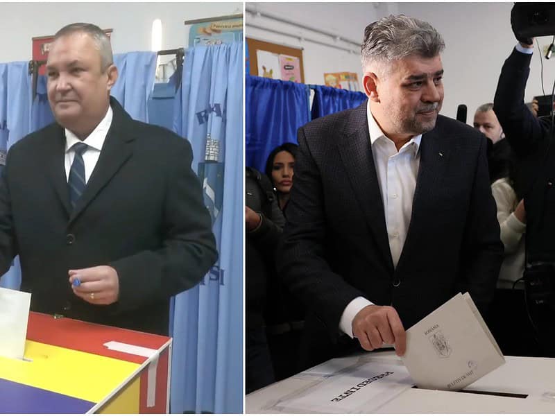 Nicolae Ciucă și Marcel Ciolacu au votat. Declarațiile candidaților la Președinția României