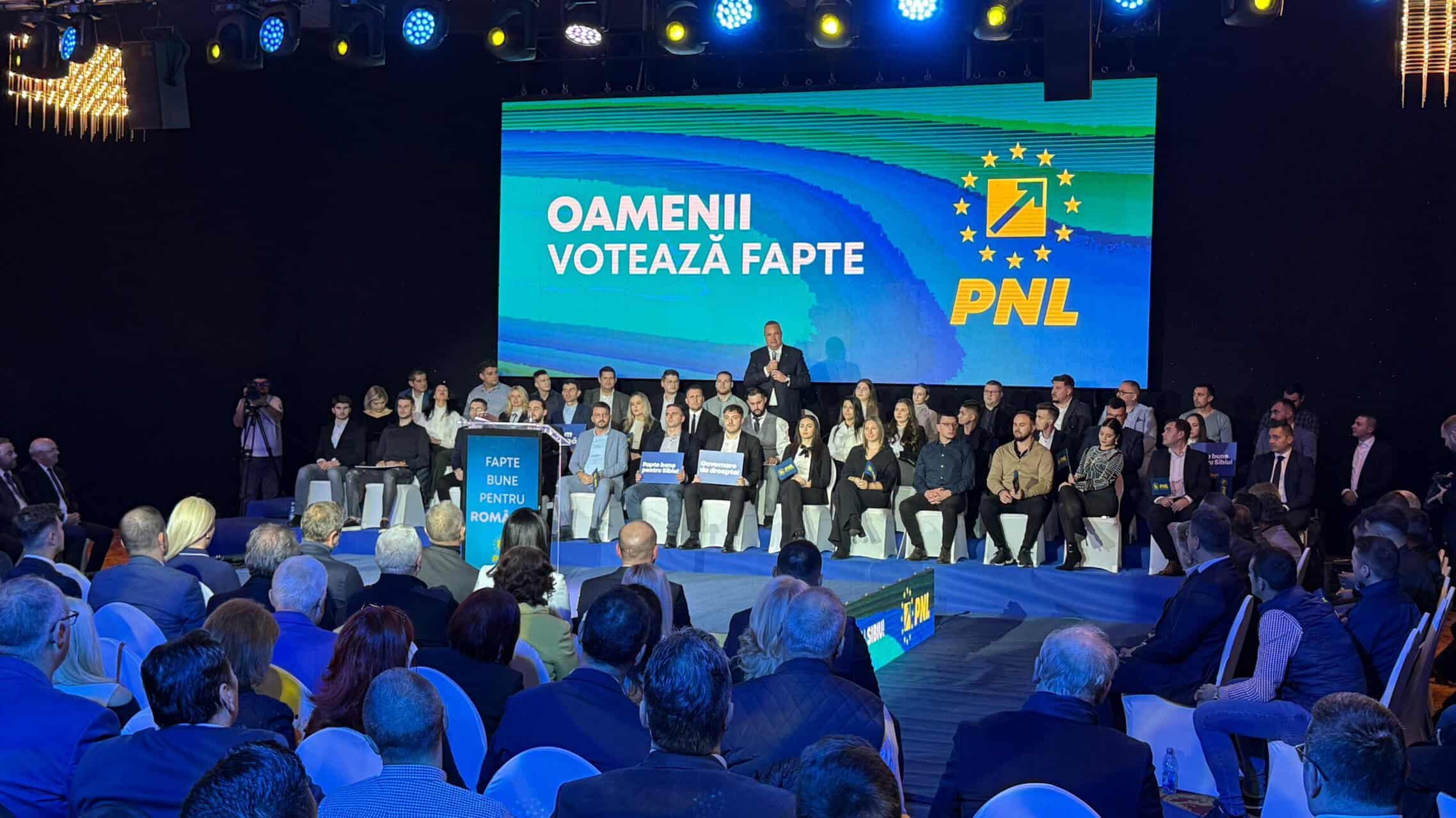 pnl sibiu și-a prezentat candidații pentru alegerile parlamentate. nicolae ciucă, discurs motivațional din mijlocul tinerilor prezenți în sală (video foto)