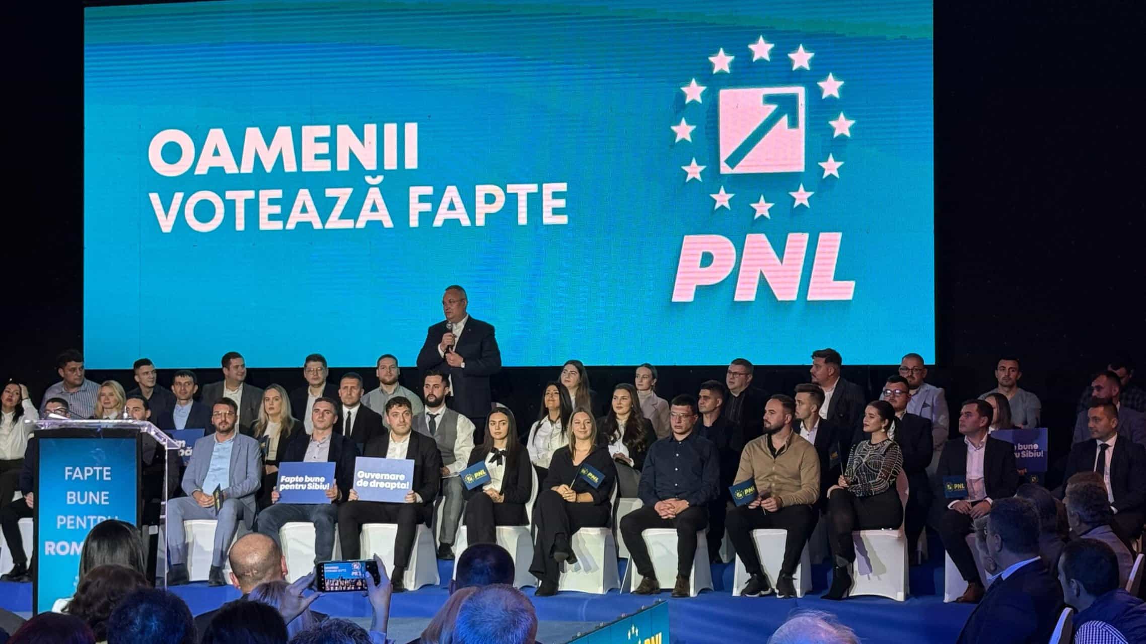 pnl sibiu și-a prezentat candidații pentru alegerile parlamentate. nicolae ciucă, discurs motivațional din mijlocul tinerilor prezenți în sală (video foto)