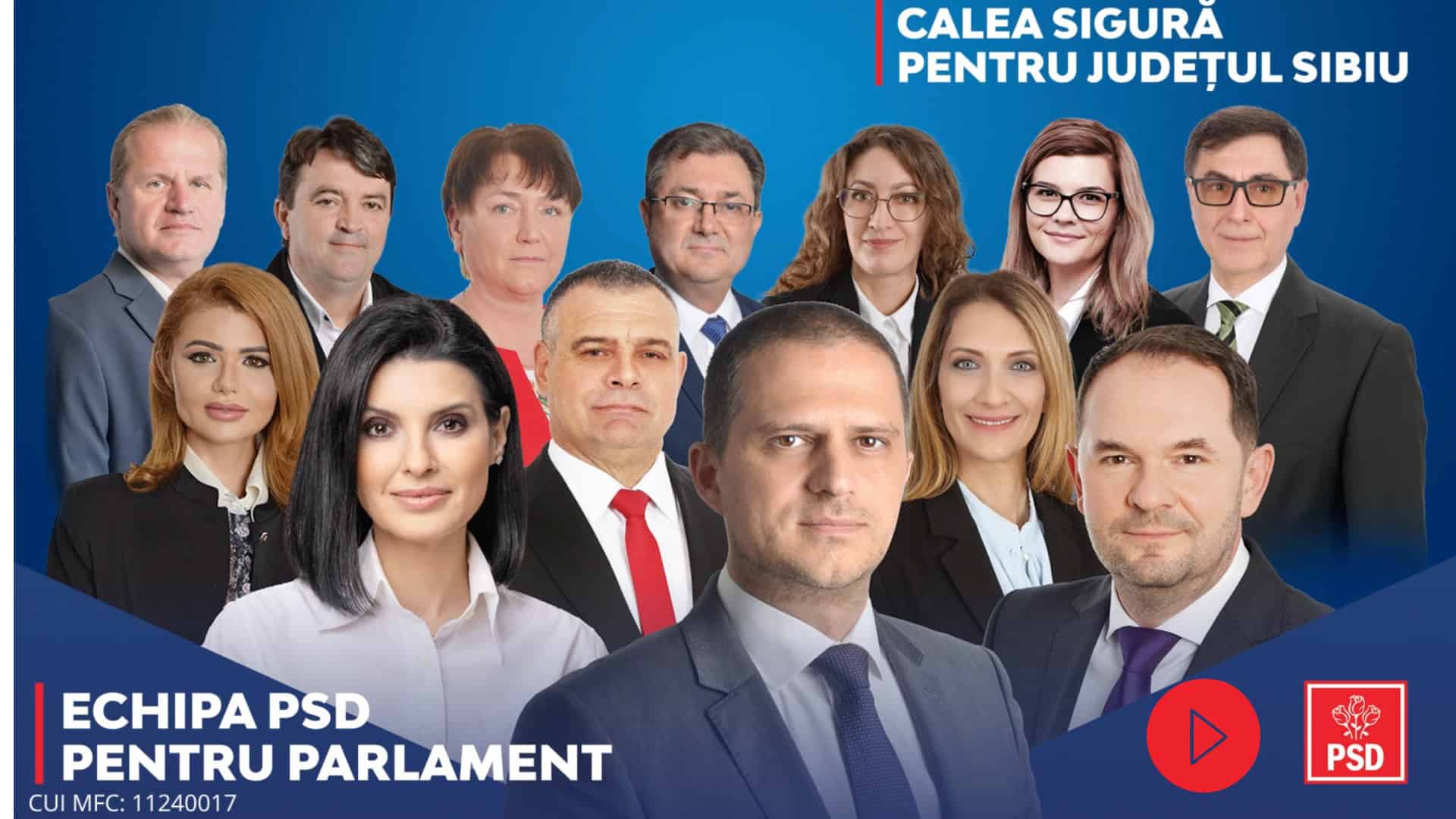 echipa psd sibiu pentru parlamentul româniei