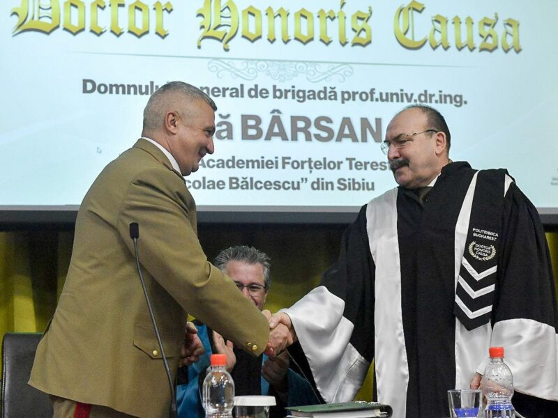 Rectorul AFT Sibiu, a primit distincția Doctor Honoris Causa pentru cariera în educație și cercetare (foto)