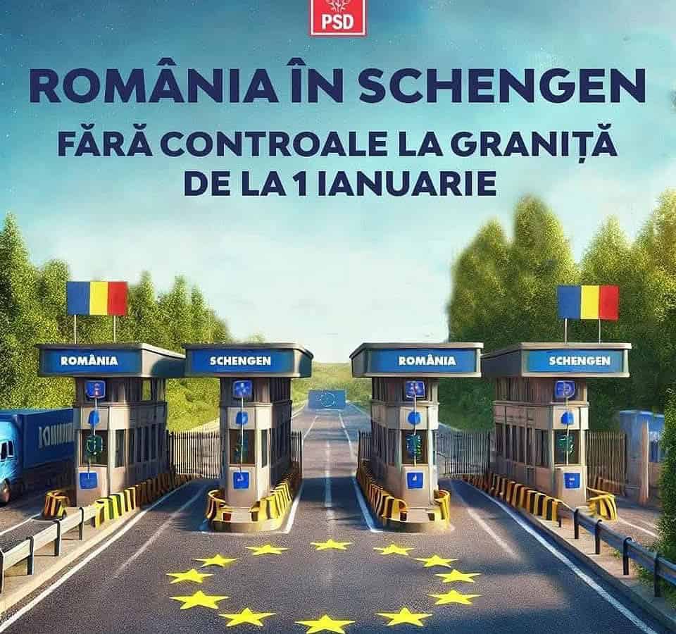 PSD Sibiu: ”De la 1 ianuarie, România intră în Schengen” (C.P)