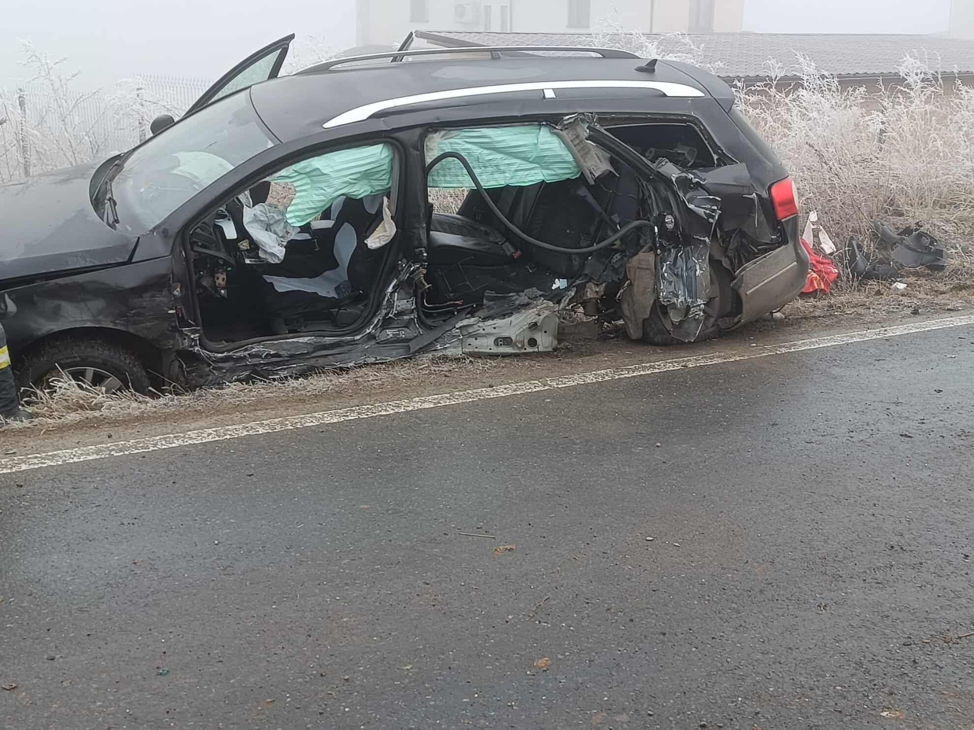 Accident grav între Sibiu și Agnita. O fetiță de 6 ani a murit (foto)