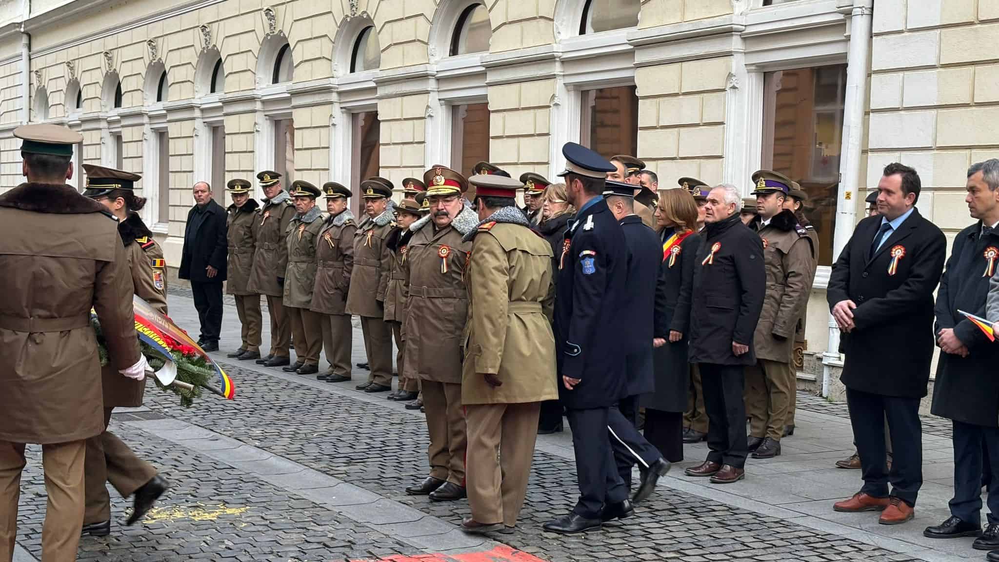 Ceremonie de Ziua Națională la Sibiu. Depuneri de coroane în locul paradei militare (foto video)