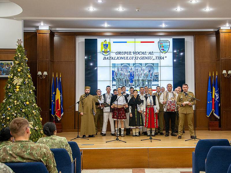 Militarii din Satu Mare, primii colindători la AFT Sibiu din acest an