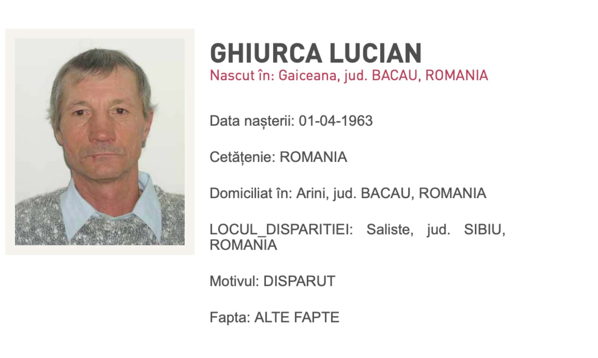 Dispăruții Sibiului. Zeci de persoane, printre care și copii, negăsite de ani de zile