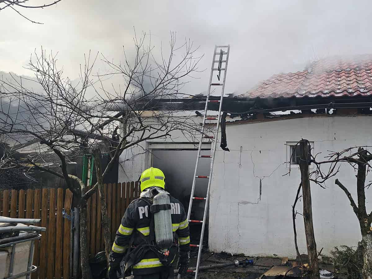 Incendiu într-o afumătoare din Valea Viilor