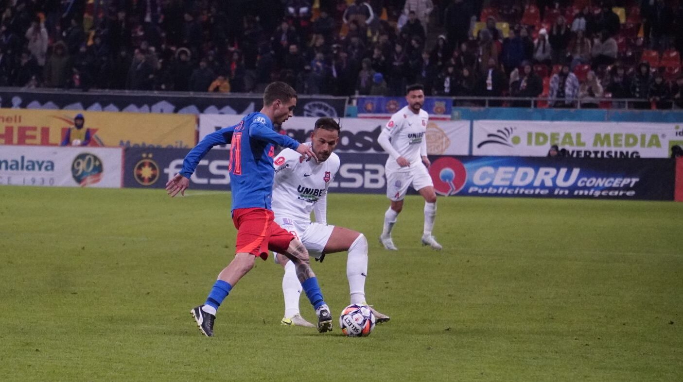 FC Hermanstadt ia punct la FCSB. Sibiul a fost egalat pe final de meci (video)