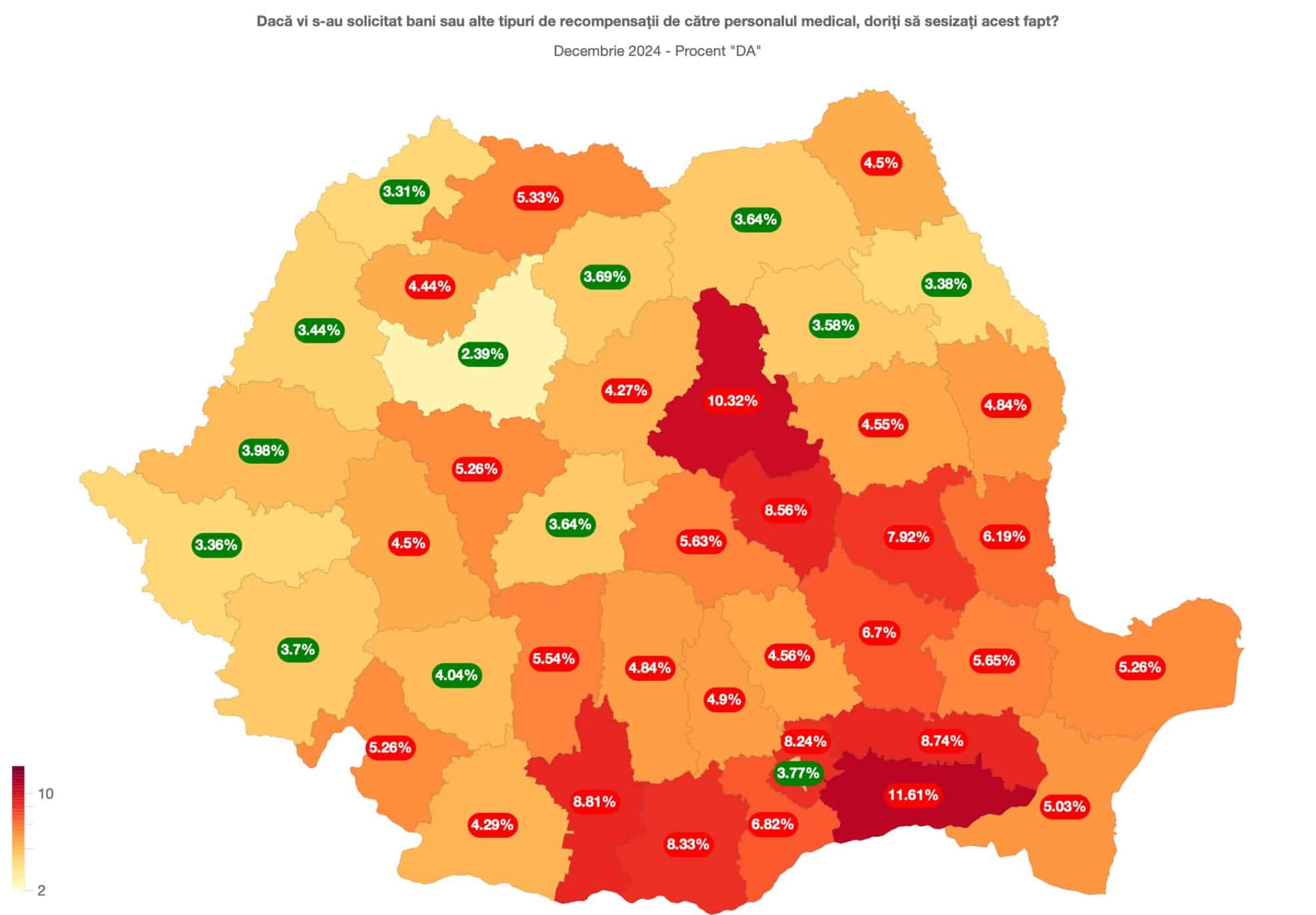 Harta șpăgii din spitale. Pe ce loc se clasează Sibiul