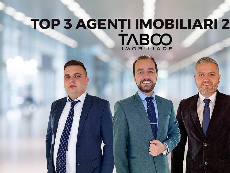 TABOO Imobiliare: Top 3 agenți ai anului 2024 – excelență și profesionalism pe piața imobiliară din Sibiu