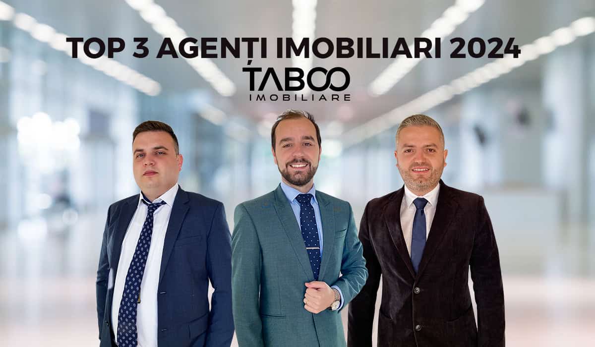 TABOO Imobiliare: Top 3 agenți ai anului 2024 – excelență și profesionalism pe piața imobiliară din Sibiu