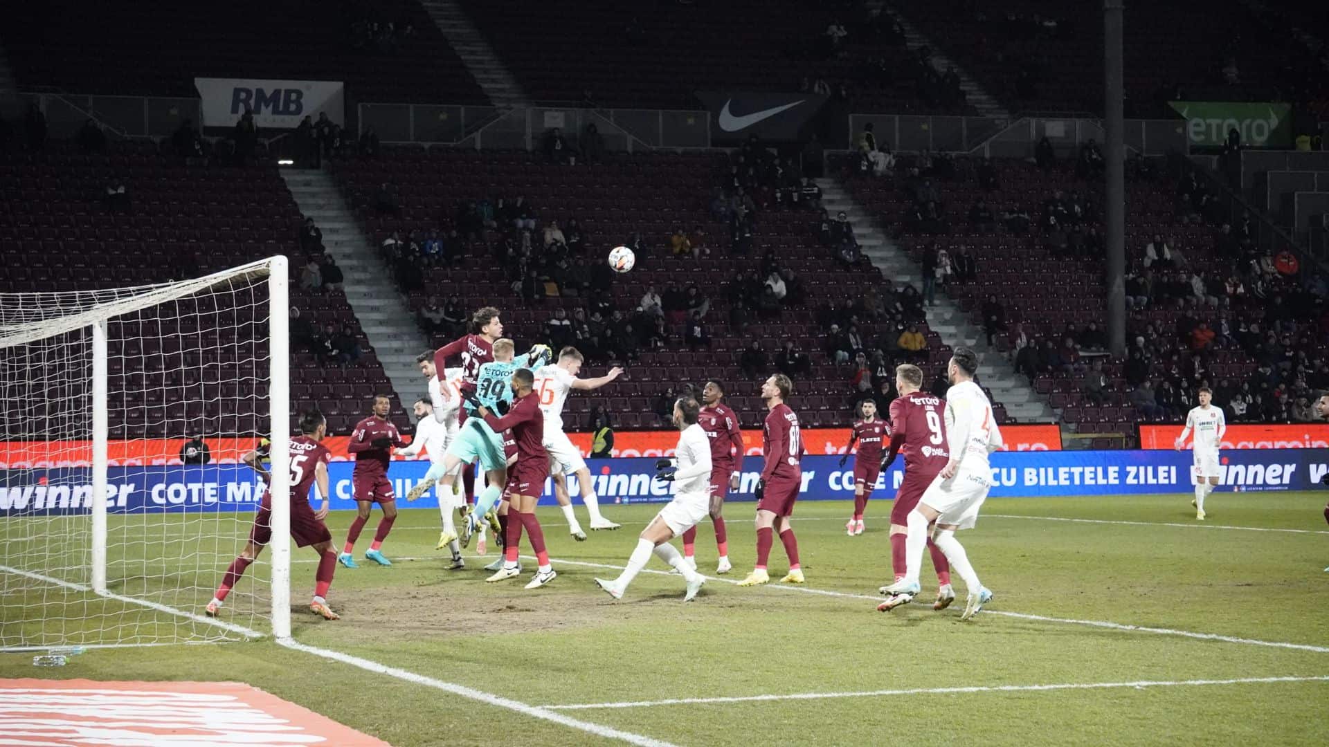 FC Hermannstadt pierde cu CFR după 8 etape fără înfrângere. Sibiul păstrează șanse mici la play-off (video)