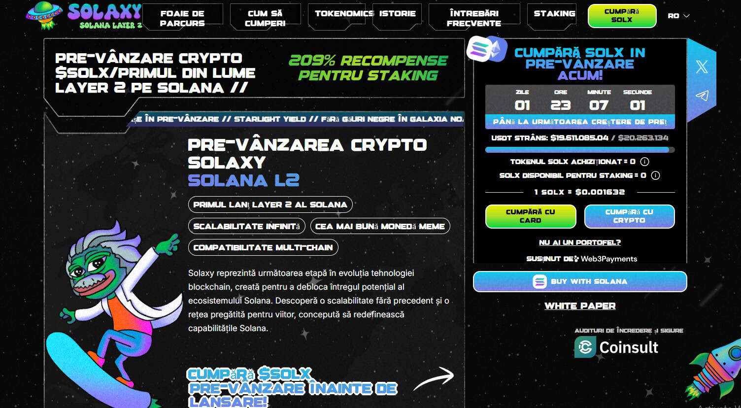 Proiect crypto nou care face senzație: peste 500.000 USD adunați în presale în primele 24 de ore de la lansare. Ce ne așteaptă?