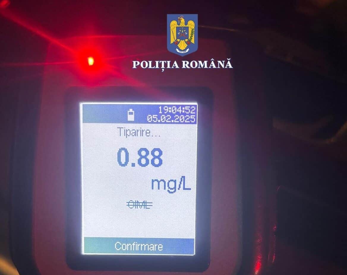 Șofer prins cu alcoolemie de aproape unu la mie pe Valea Oltului (foto)